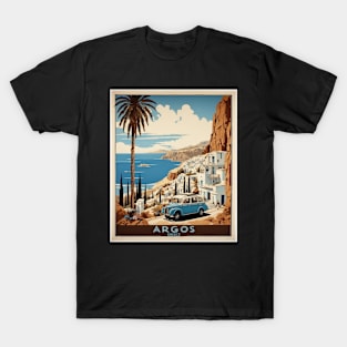 Argos Greece Tourism Vintage Travel Poster T-Shirt